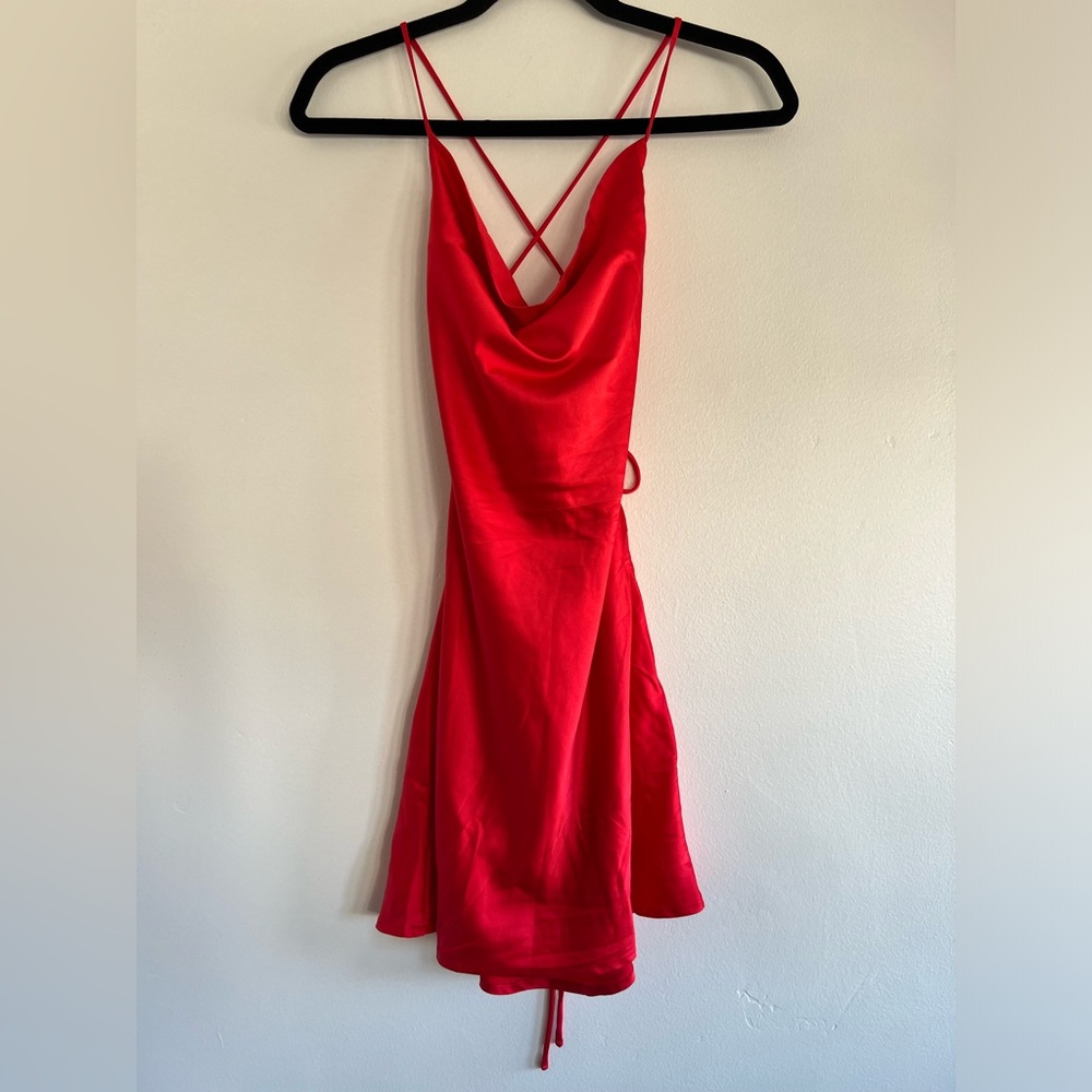 NWT Princess Polly CELENA MINI DRESS RED Size 2 (US) AU 6